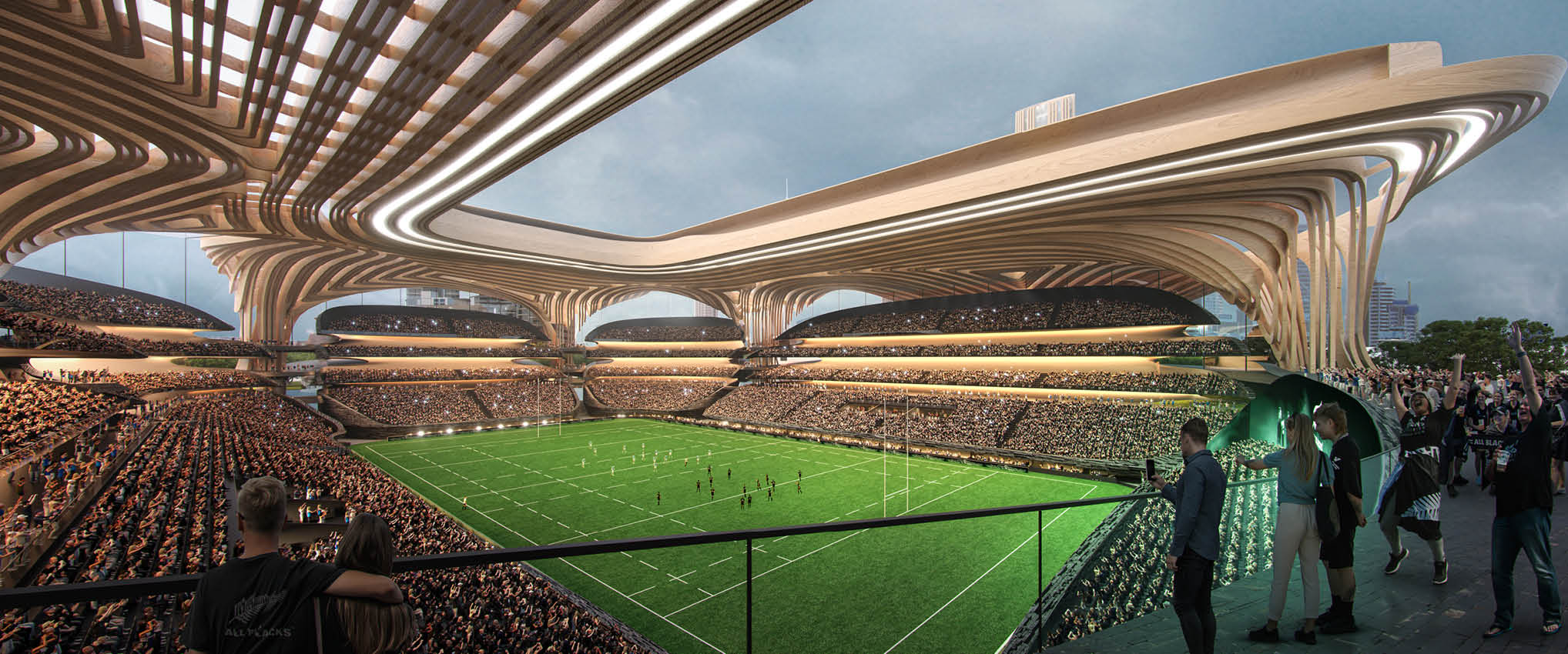 HKS Submits Design Bid for New Zealand All Blacks Stadium